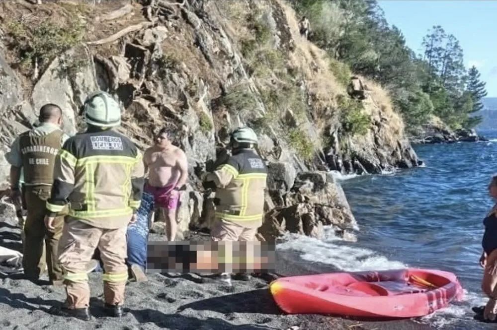 Joven cae desde roquerios en la Peninsula de Lican Ray