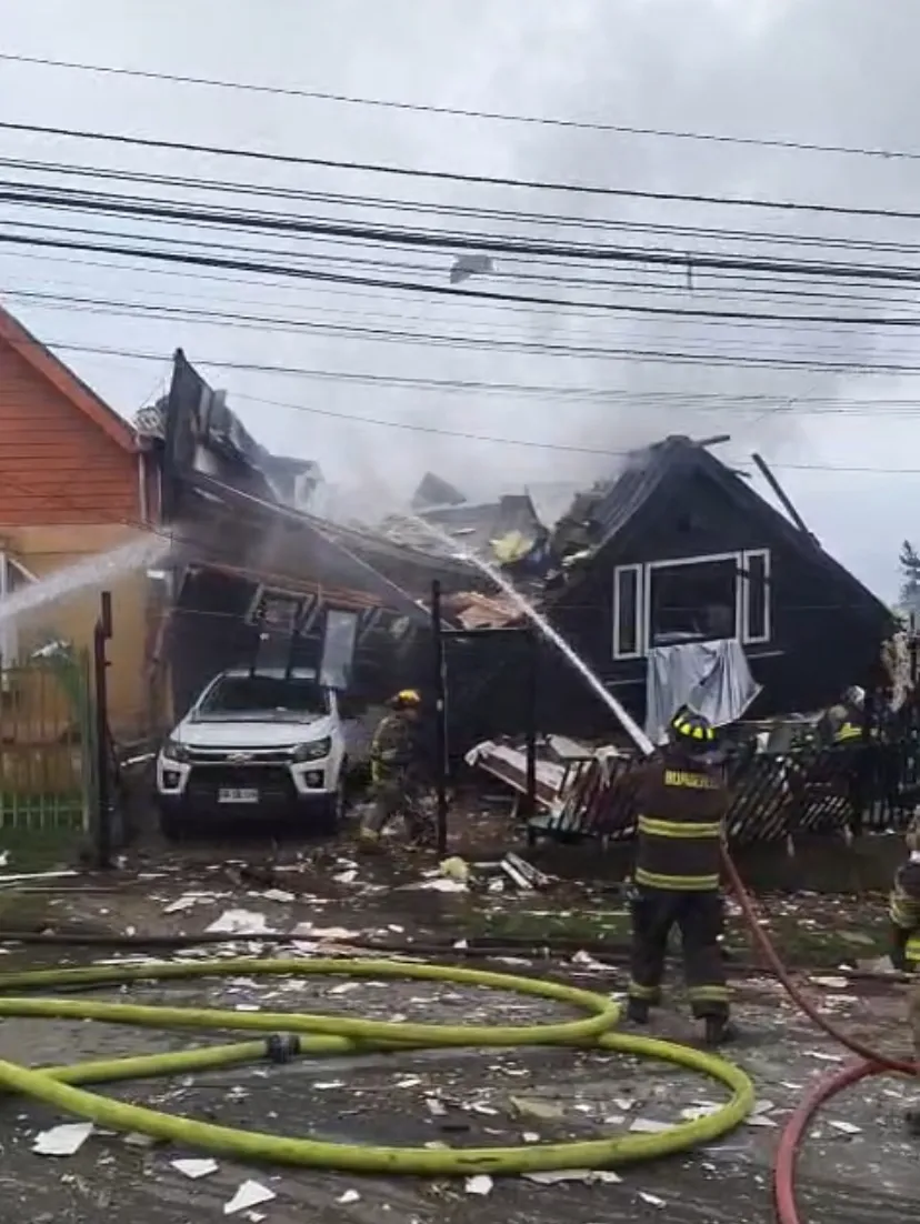 Explosion en casa del Fundo El Carmen con suministro de Lipigas