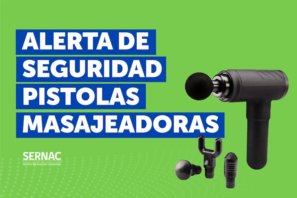 Alerta seguridad pistola masajeadora