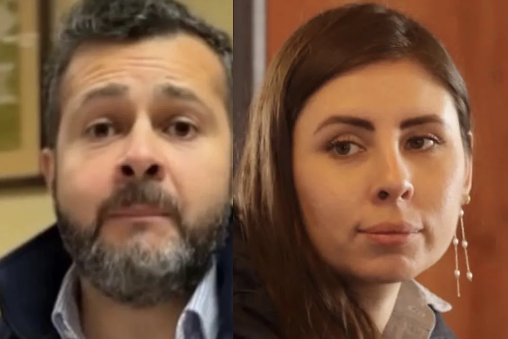 Alcalde Alejandro Cuminao y administradora municipal Veronica Soto