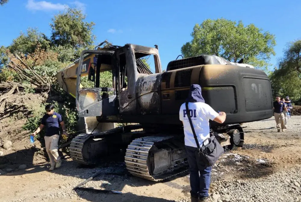 Atentado en Aridos Llaima - Lautaro