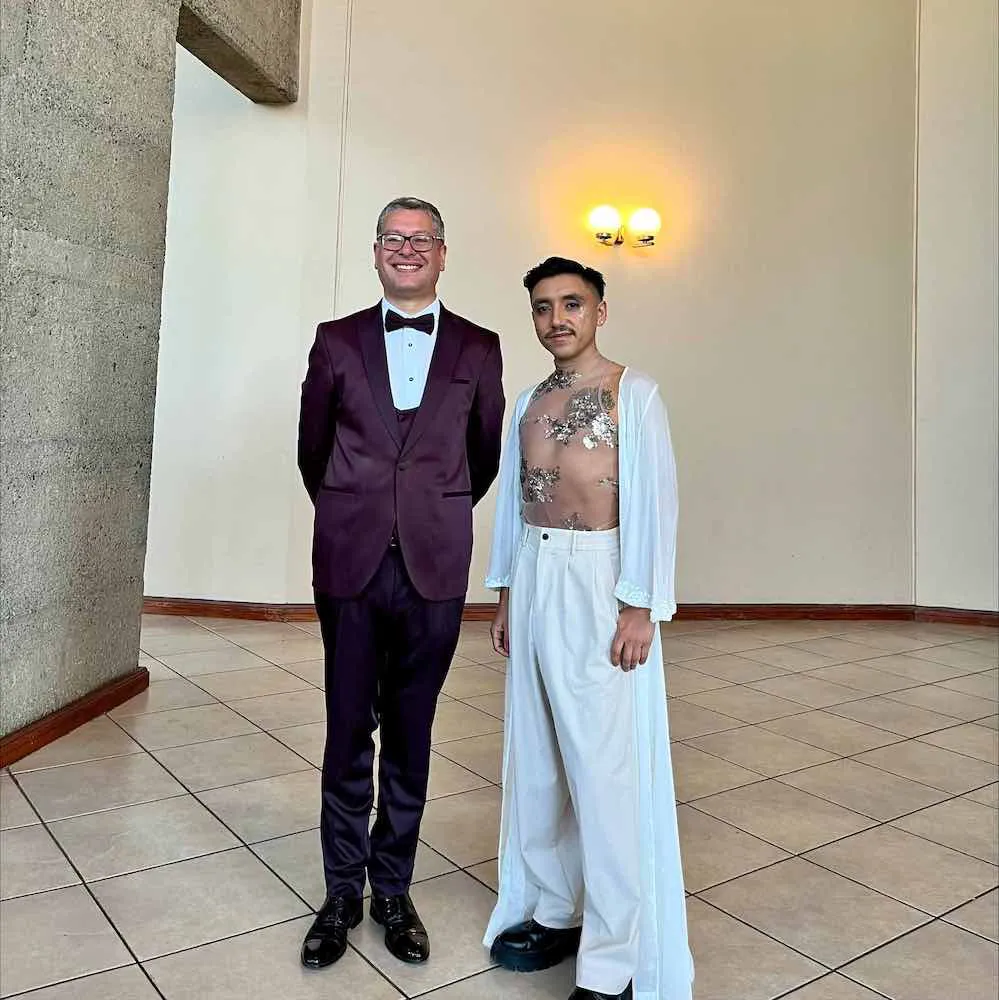 Concejal Carlos Sepulveda y alcalde Roberto Neira