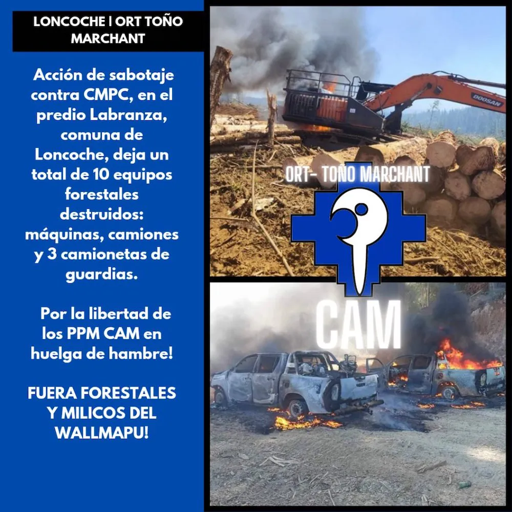 Atentado Loncoche CMPC