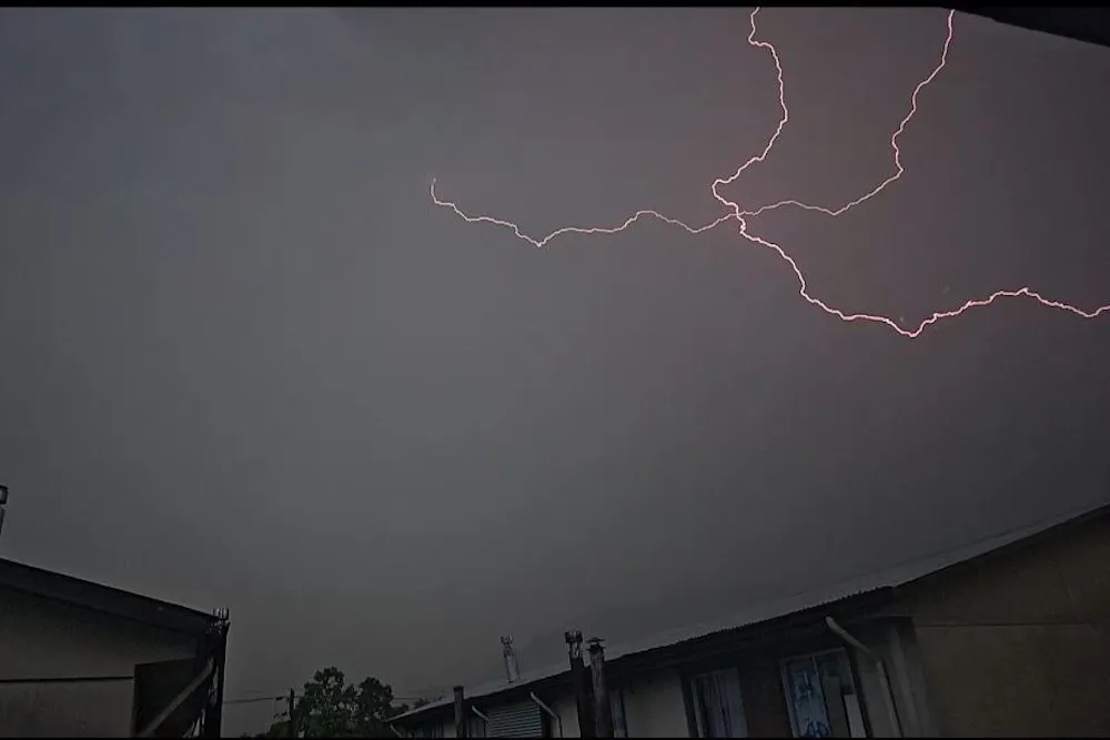 Tormentas electricas en La Araucania