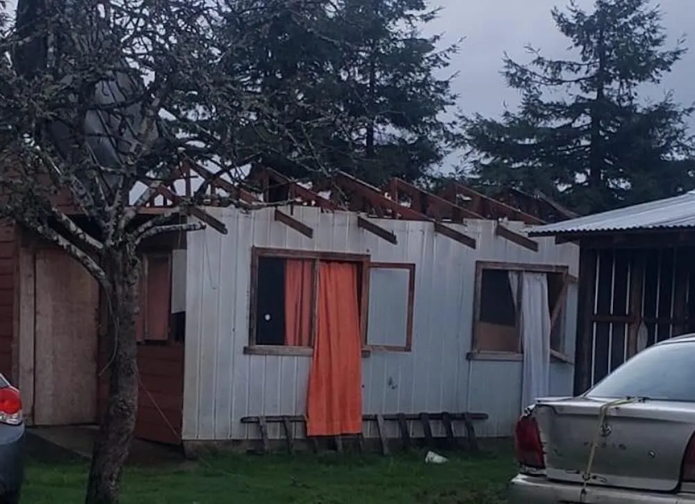 Casa sin techo en Malalhue