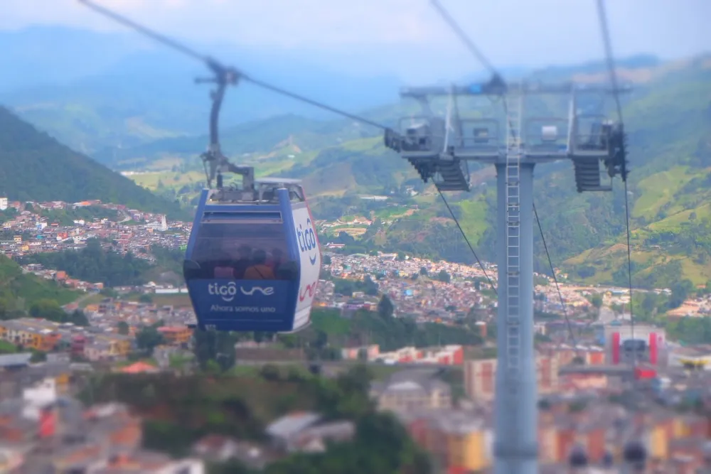 Cable aereo Manizales - Colombia - atractivos turisticos