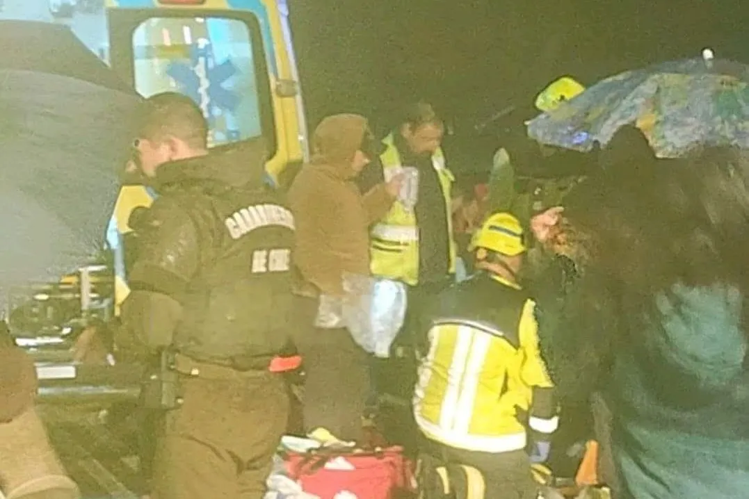 Accidente con cochayuyeros en Carahue