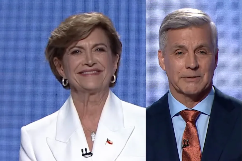 Evelyn Matthei y Harold Mayne-Nicholls en debate presidencial