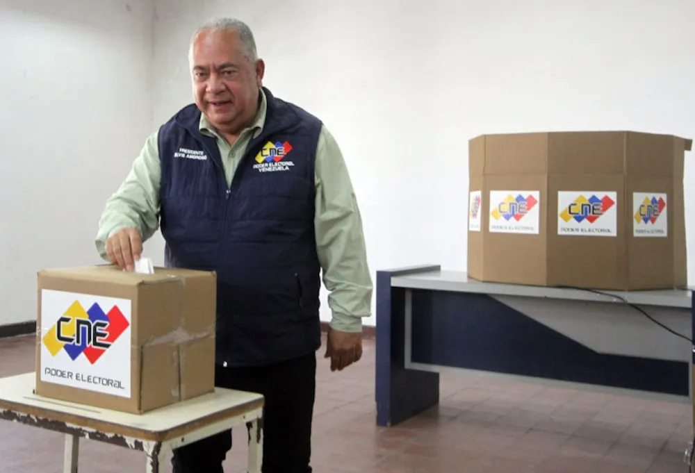 Simulacro votacion en Venezuela