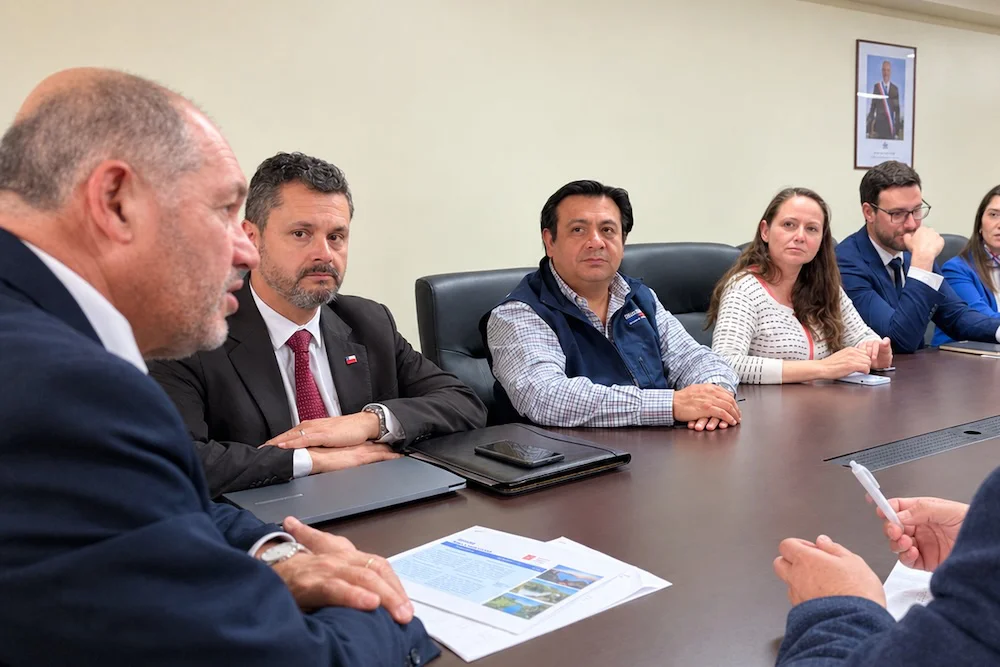 Delegado Ljubetic coordinando Choose Chile