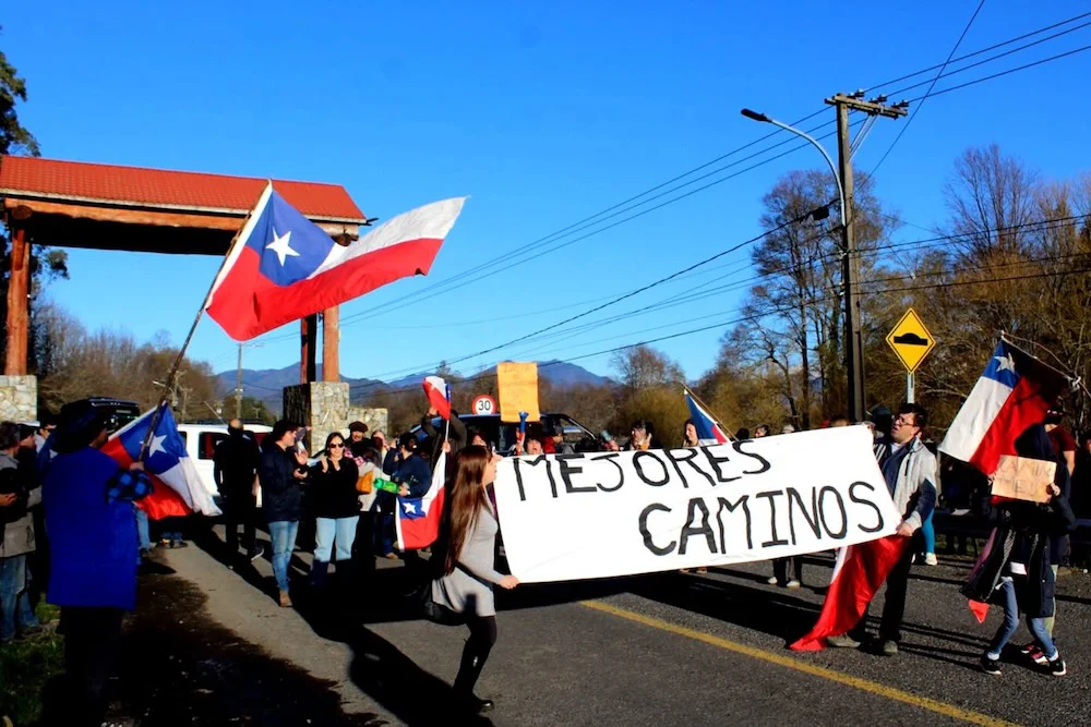 Reclamo por estado de caminos en Curarrehue y contra Constructora Trancura SPA- Sep 2023