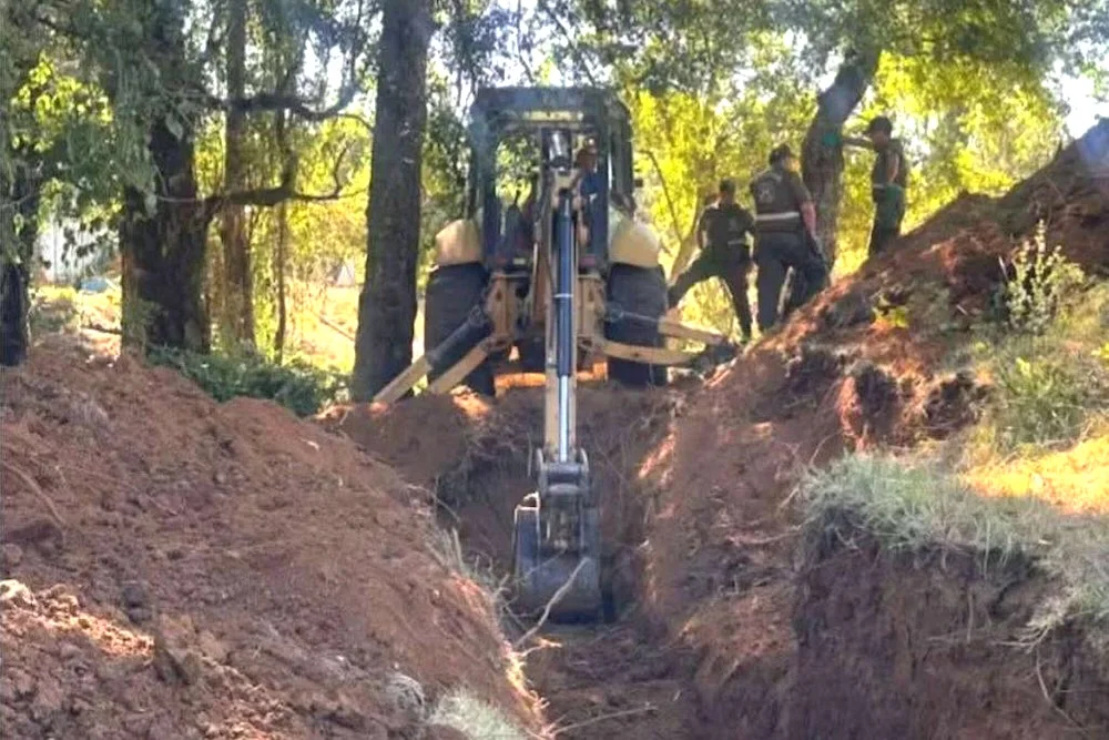 Excavaciones en propiedad de Julia Chunil