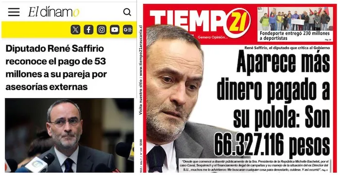 Titulares Rene Saffirio en denuncia