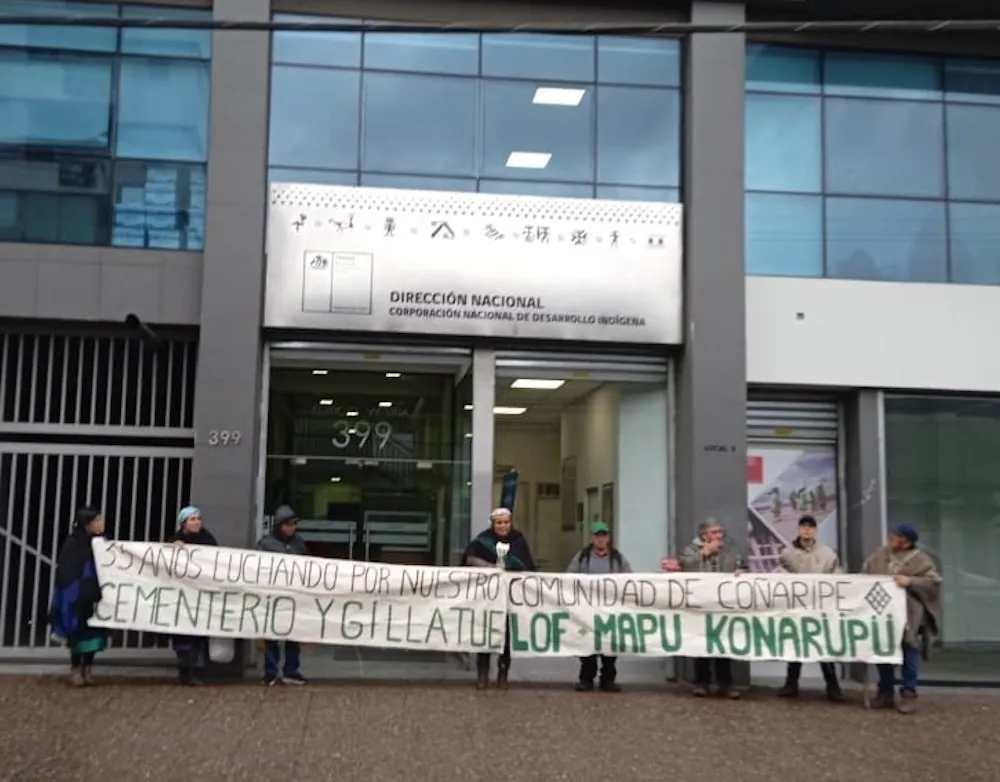 Manifestacion cementerio indigena CONARIPE