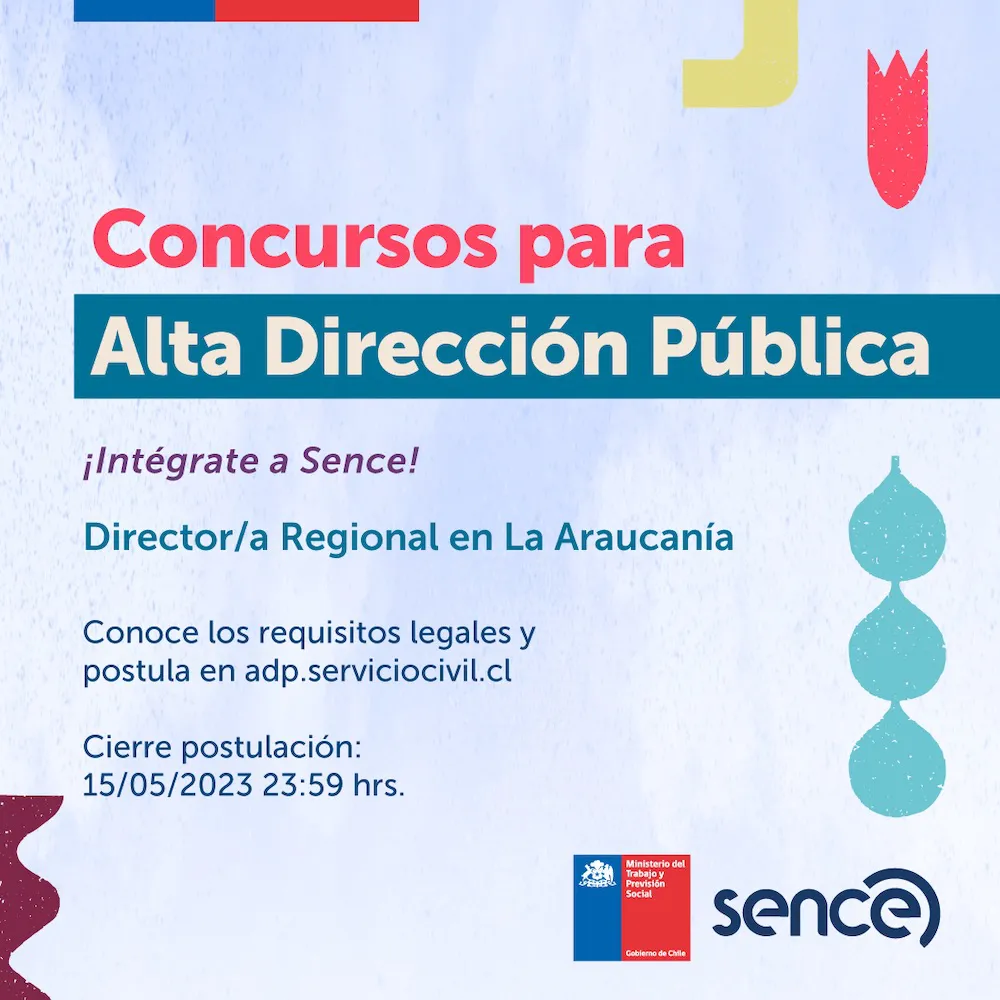 Convocatoria Sence Araucania