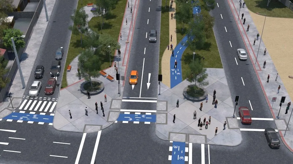 Avenida Pablo Neruda en Temuco