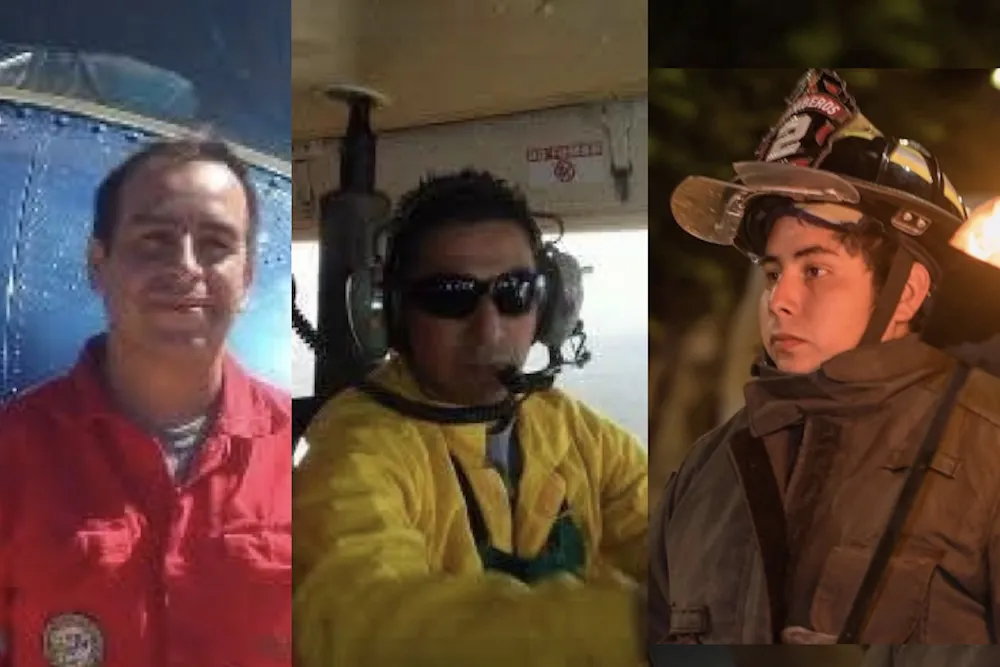 Brigadistas fallecidos en Los Sauces