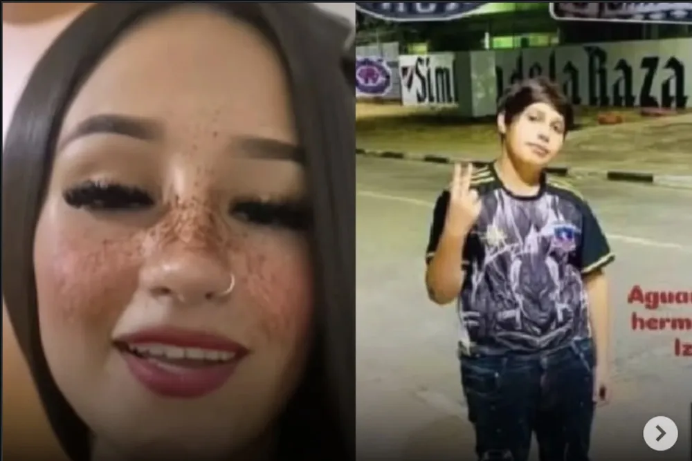 Martina Perez (18) y MilanLiempi (12) - atropellados por Carabineros el 10 de abril