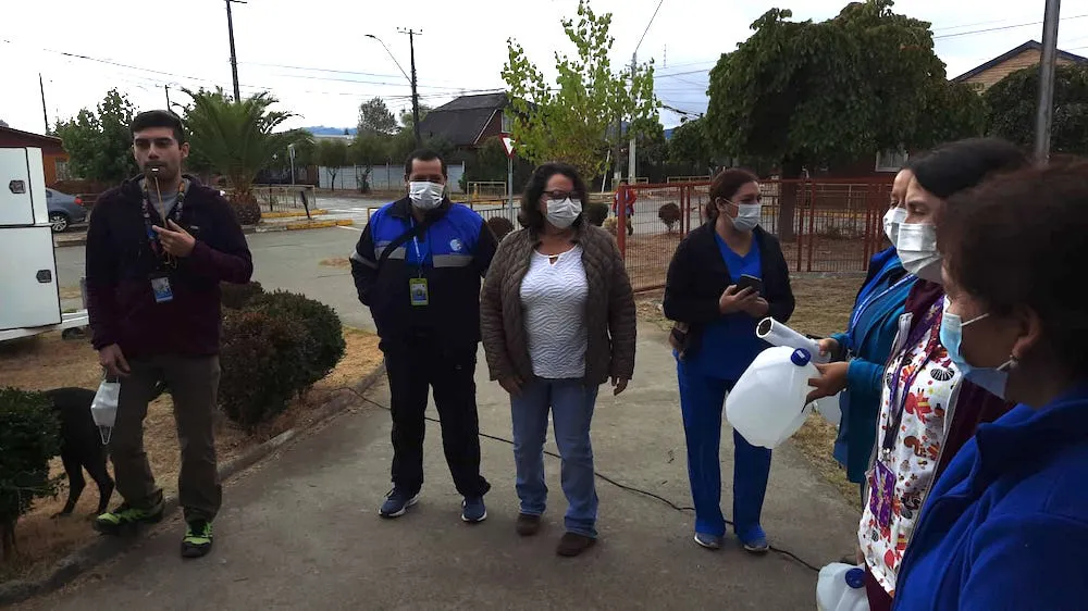 Funcionarios en paro Los Sauces