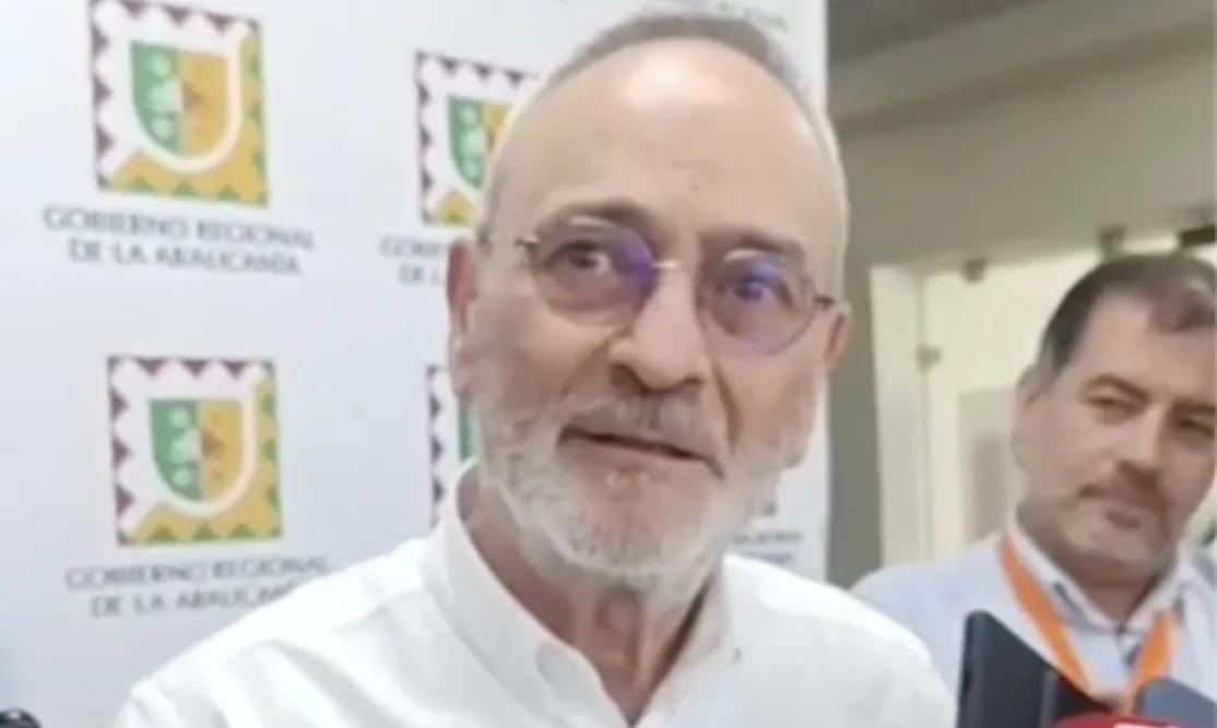 Gobernador Rene Saffirio en punto de prensa