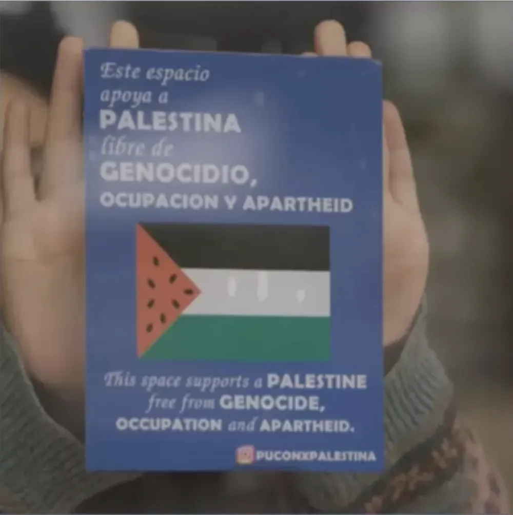 Stickers campana Pucon por Palestina
